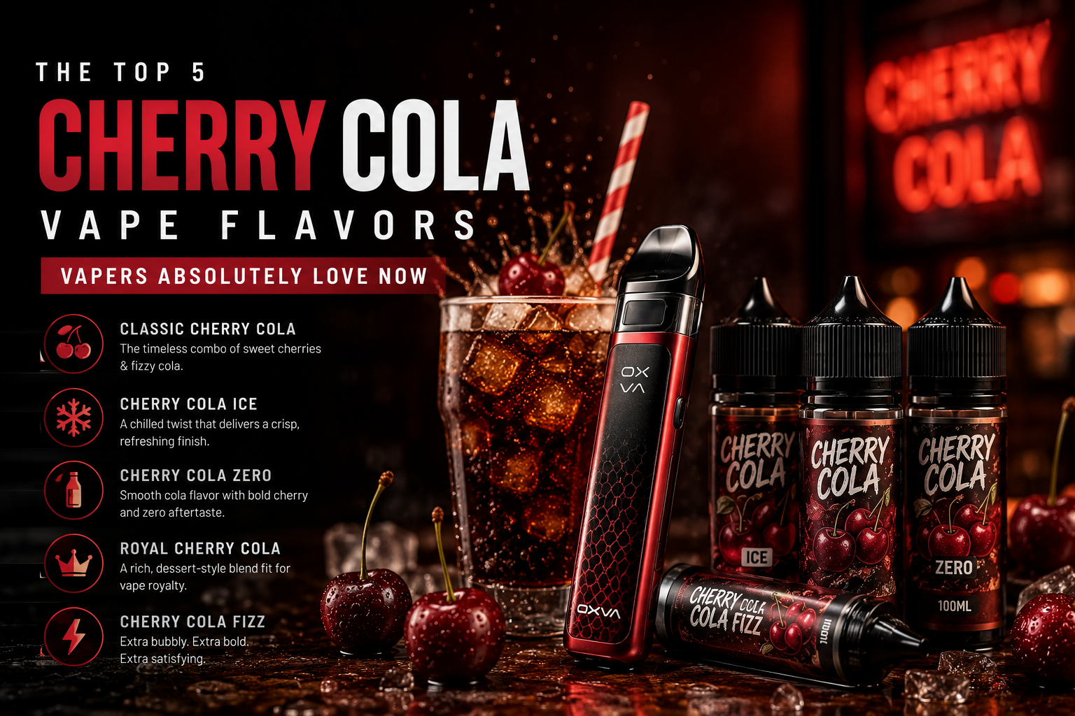The Top 5 Cherry Cola Vape Flavors Vapers Absolutely Love Now